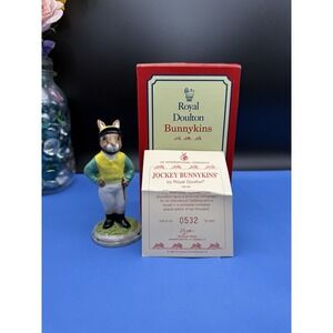 Royal Doulton Bunnykins Jockey Limited Edition 532 of 2000 Boxed W/ Certificate